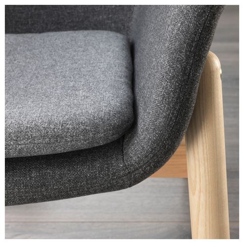 IKEA - VEDBO, wing chair, gunnared dark grey