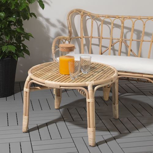 IKEA - MASTHOLMEN, bahçe sehpası, rattan, 68 cm