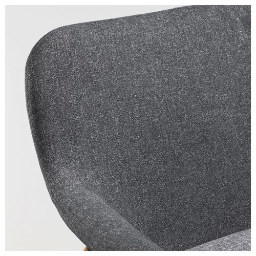 IKEA - VEDBO, wing chair, gunnared dark grey