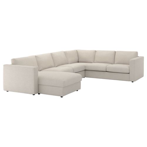 IKEA - VIMLE, 4-seat corner sofa and chaise longue, Gunnared beige