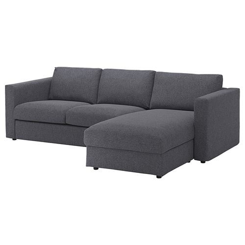 2-seat sofa and chaise longue