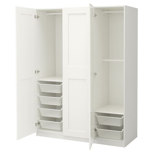 IKEA - PAX/GRIMO, PAX gardırop, beyaz, 150x60x201 cm