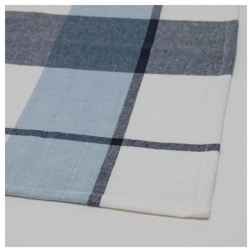 IKEA - RUTIG, masa örtüsü, ekoseli-mavi, 145x240 cm