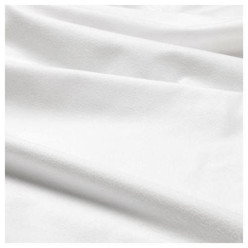 IKEA - NORDRUTA, lastikli çarşaf, beyaz, 180x200 cm