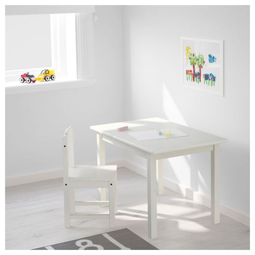 IKEA - SUNDVIK, children's table, white, 76x50 cm