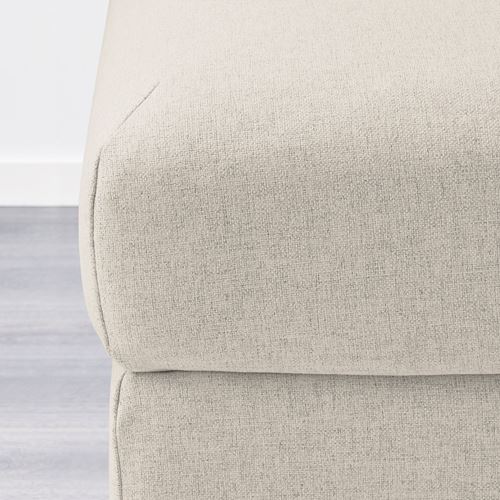 IKEA - VIMLE, pouffe with storage, Gunnared beige