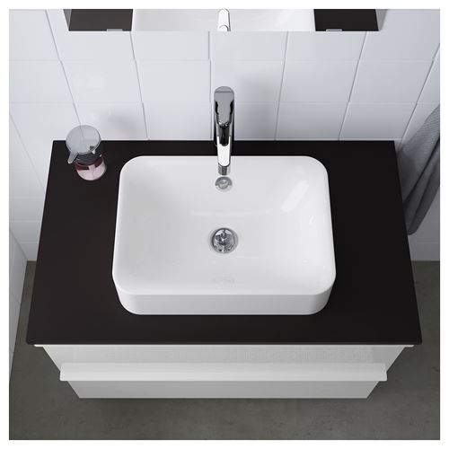 IKEA - HÖRVIK, wash-basin, white, 45x32 cm