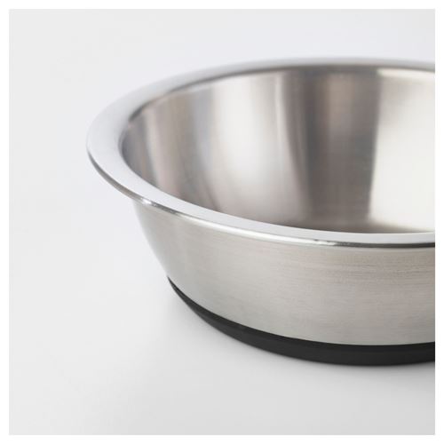 IKEA - LURVIG, kedi/köpek mama kabı, paslanmaz çelik, 1.6 lt