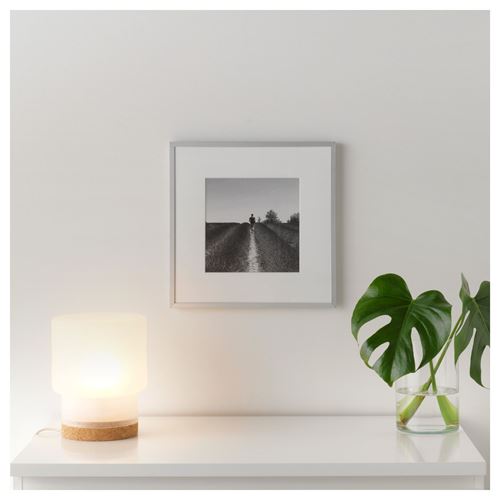 IKEA - LOMVIKEN, grey frame, aluminium, 32x32 cm