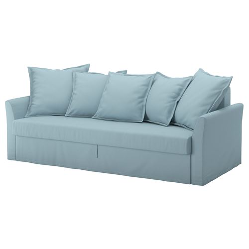 IKEA - HOLMSUND, 3-seat sofa-bed cover, orssta light blue