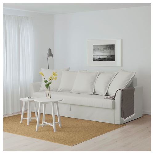 IKEA - HOLMSUND, 3-seat sofa-bed, orssta light white/grey