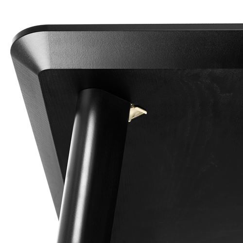 IKEA - LISABO, kitchen table, black, 140x78 cm