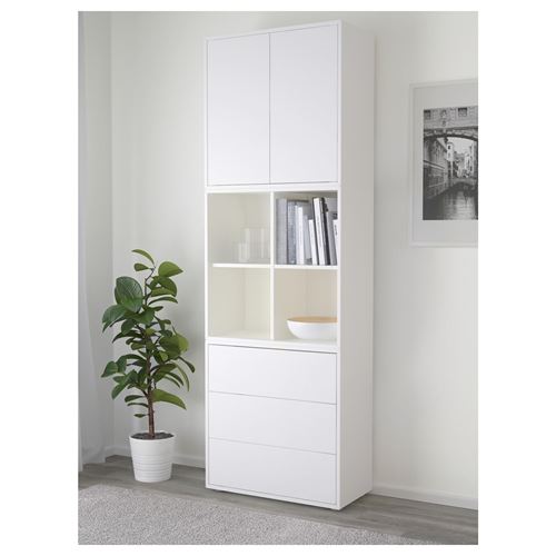 IKEA - EKET, storage combination, white, 70x35x212 cm