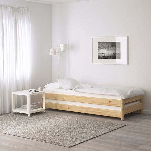 IKEA - AFJALL, single bed mattress, white, 80x200 cm