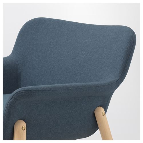 IKEA - VEDBO, wing chair, gunnared blue