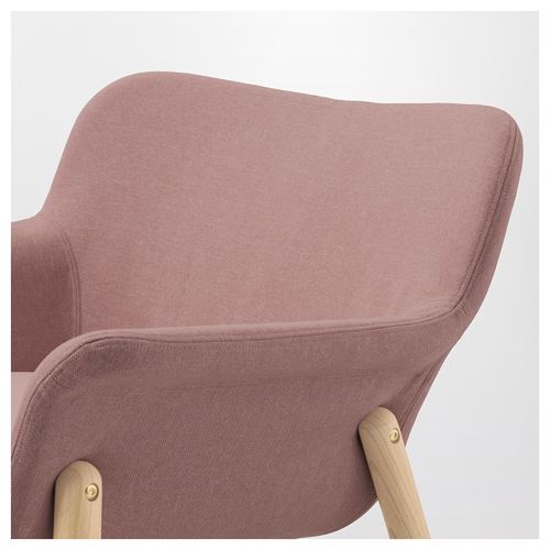 IKEA - VEDBO, wing chair, gunnared light brown/pink