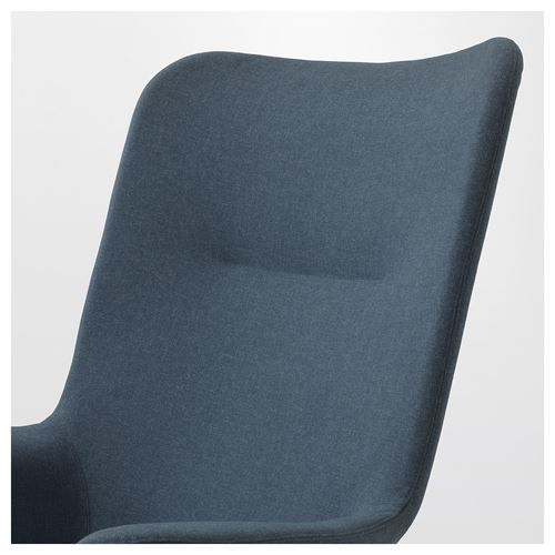 IKEA - VEDBO, wing chair, gunnared blue