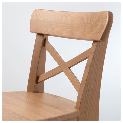 IKEA - INGOLF, children's chair, antique varnish, 77 cm