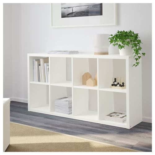 IKEA - FLYSTA, shelving unit, white, 69x132 cm