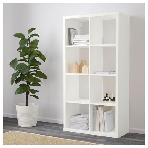 IKEA - FLYSTA, shelving unit, white, 69x132 cm