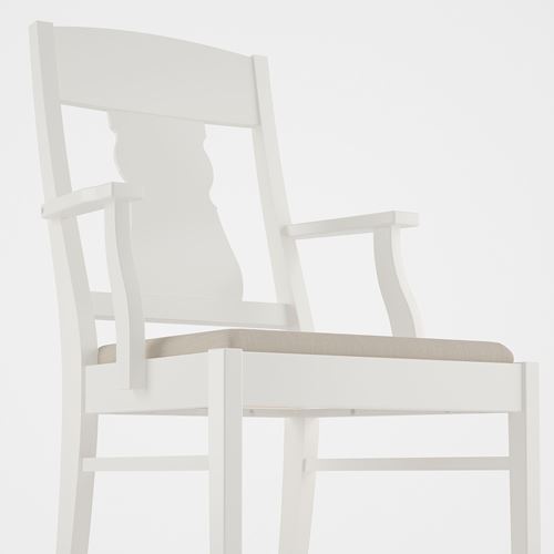 IKEA - INGATORP, yemek masası takımı, beyaz, 4 sandalyeli
