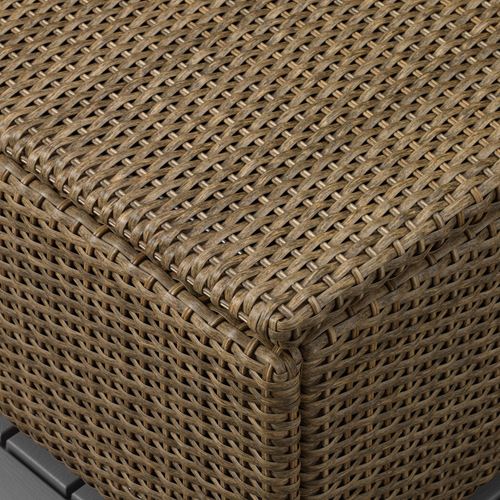 IKEA - SOLLERÖN, tabure, kahverengi, 62x62 cm