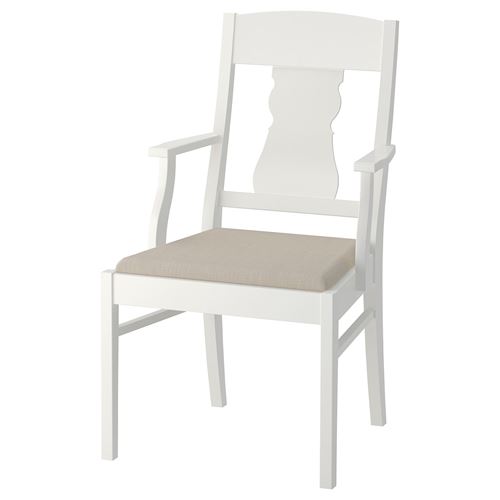 IKEA - INGATORP, yemek masası takımı, beyaz, 4 sandalyeli