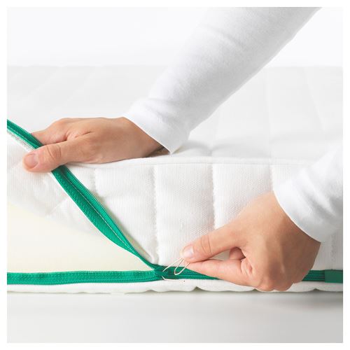 IKEA - ÖMSINT, uzayabilen çocuk yatağı, beyaz, 80x200 cm