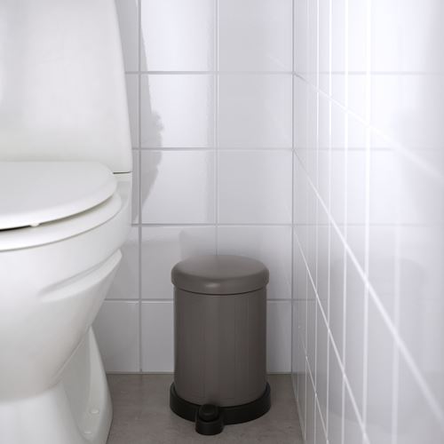 IKEA - TOFTAN, waste bin, grey, 4 l