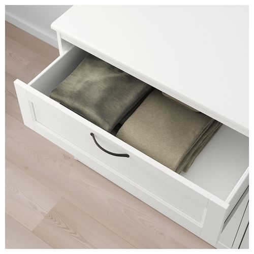 IKEA - SONGESAND, chest of 6 drawers, white, 161x81 cm