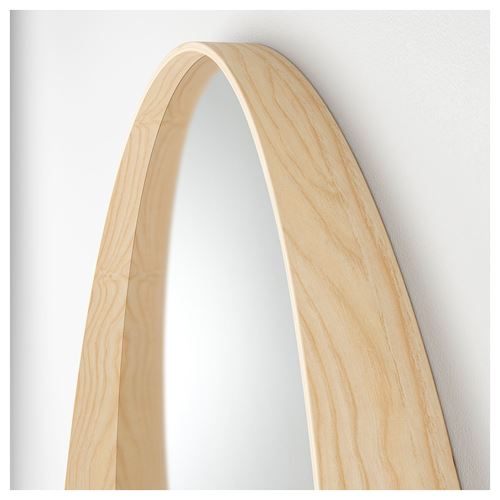 IKEA - STOCKHOLM, yuvarlak ayna, dişbudak kaplama, 80 cm