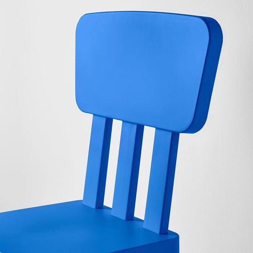 IKEA - MAMMUT, children's chair, blue