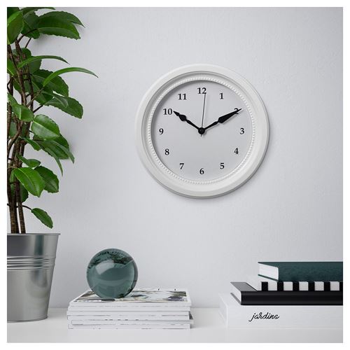 IKEA - SÖNDRUM, duvar saati, beyaz