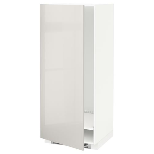 IKEA - METOD, buzdolabı-dondurucu boy dolabı, RINGHULT açık gri, 60x60x140 cm