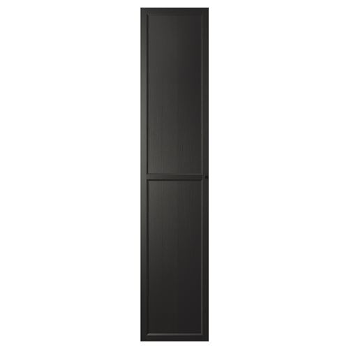 IKEA - OXBERG, bookcase door, blackbrown, 40x192 cm