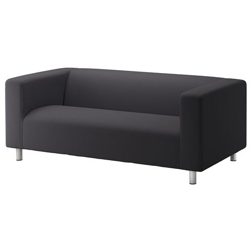 IKEA - KLIPPAN, 2-seat sofa, kabusa dark grey