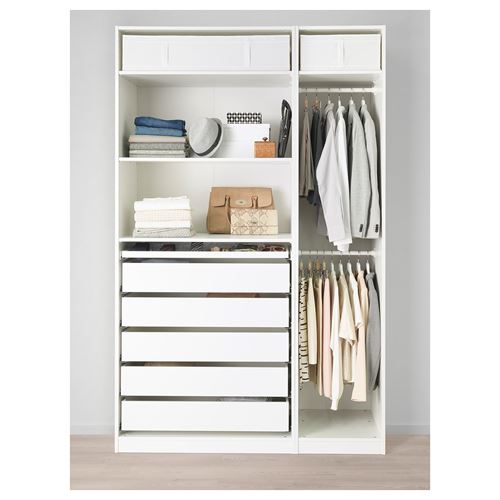 IKEA - PAX, PAX open wardrobe, white, 150x58x236 cm