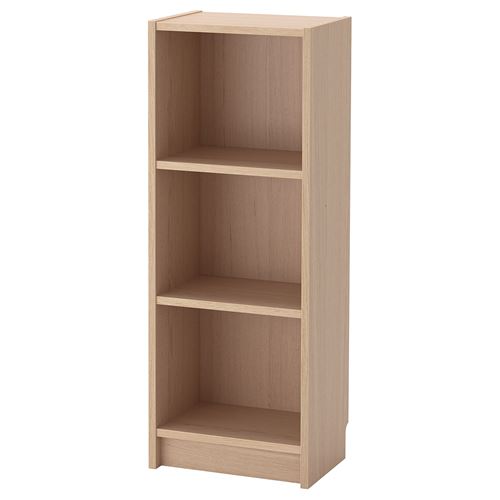 IKEA - BILLY, bookcase, white stained oak veneer, 40x28x106 cm