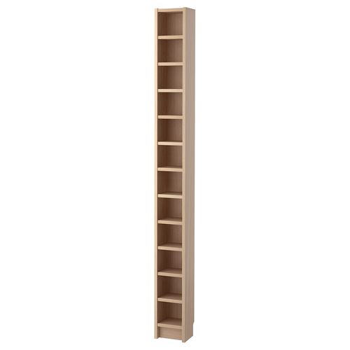 IKEA - GNEDBY, kitaplık, ağartılmış meşe kaplama, 202 cm