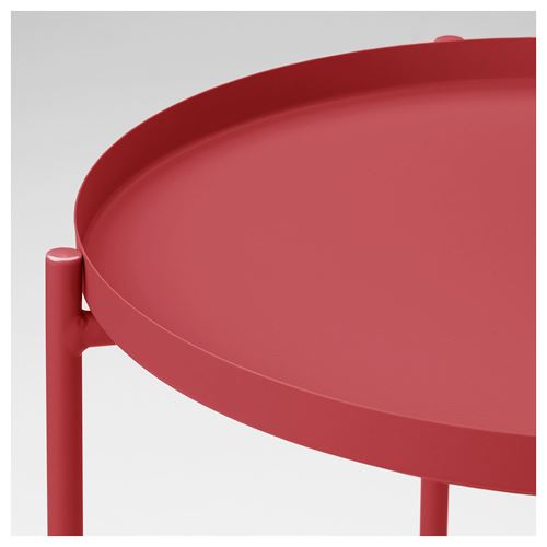 IKEA - GLADOM, tray table, red, 45x53 cm