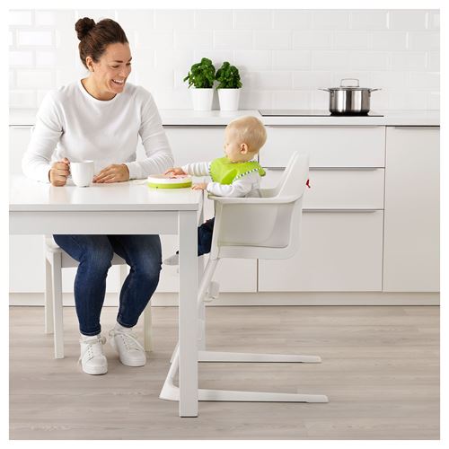 IKEA - LANGUR, highchair with tray, white