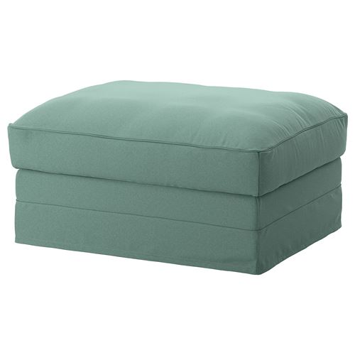 IKEA - GRÖNLID, pouffe with storage, ljungen light green