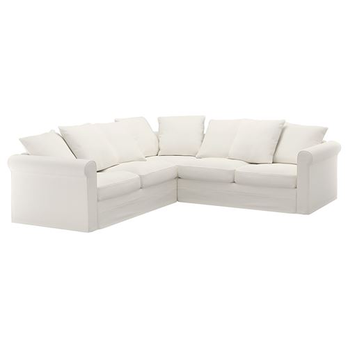 IKEA - GRÖNLID, 4-seat corner sofa, ınseros white