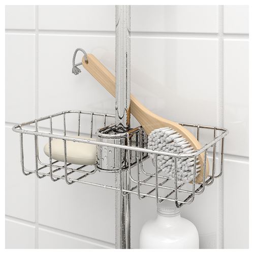 IKEA - VOXNAN, shower rack, chrome-plated, 25x6 cm