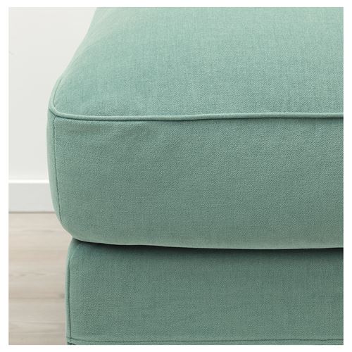 IKEA - GRÖNLID, pouffe with storage, ljungen light green