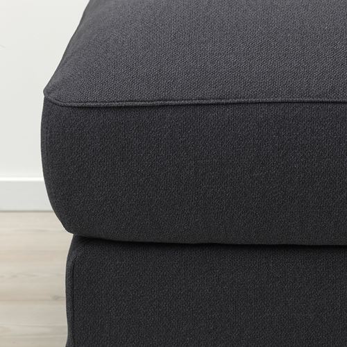 IKEA - GRÖNLID, pouffe with storage, Sporda dark grey