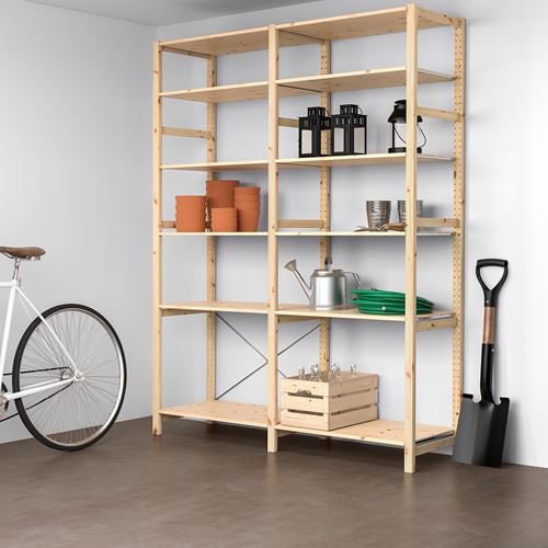 IKEA - IVAR, shelving unit, pine, 174x50x226 cm