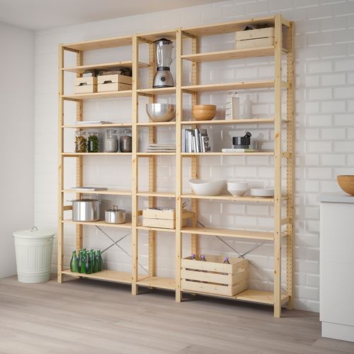 IKEA - IVAR, shelving unit, pine, 219x30x226 cm