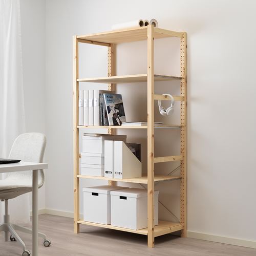 IKEA - IVAR, shelving unit, pine, 89x50x179 cm