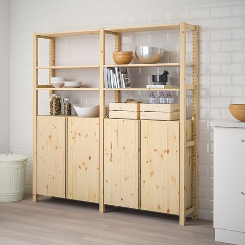 IKEA - IVAR, cabinet with door, pine, 174x30x179 cm